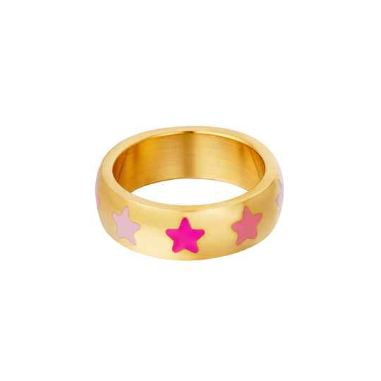 Ring pink stars